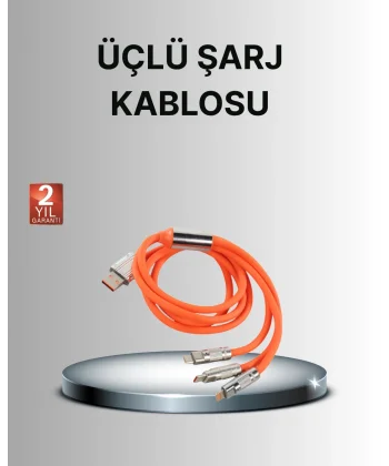 Dayanıklı Hızlı Şarj Kablosu – Esnek Kırılmaz ve Yüksek Hızlı Veri Aktarım Destekli