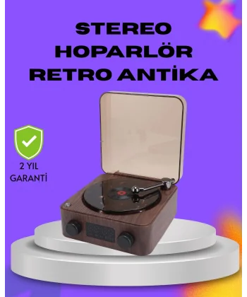 Dekoratif Gece Işıklı Bluetooth Hoparlör – Saatli Tasarım