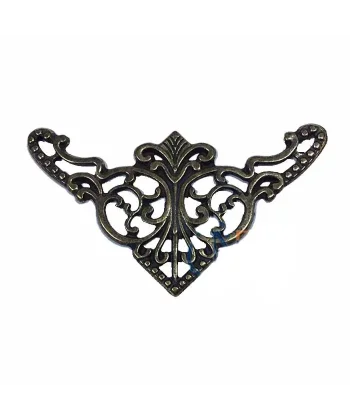 Dekoratif Köşe Süsü, Köşelik - Büyük, 31x55mm, Antik, 1 Adet