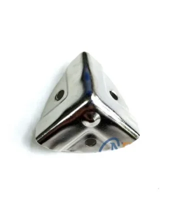 Dekoratif, Kutu, Sandık Köşesi - 35x22 Mm, Küçük, Nikel, 100 Adet