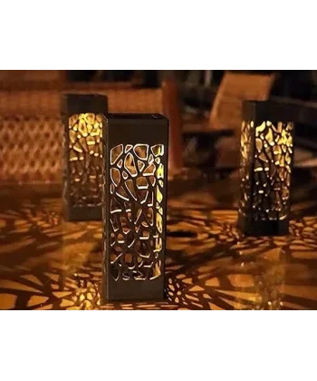 Dekoratif Solar Güneş Enerjili Bahçe Aydınlatması Yürüyüş Yolu Seti ( 8 Adet )