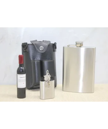 Deri Kılıflı Matara Seti Alk3927