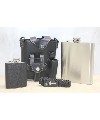 Deri Kılıflı Matara Seti Alk3929