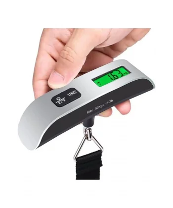 Dijital Işıklı Elektronik Askılı El Bagaj Tartısı Bavul Kantarı Seyahat Çantası 50kg