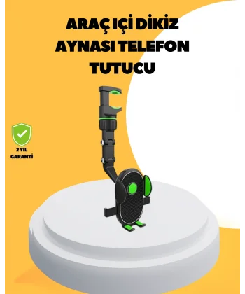 Dikiz Aynasına Takılan Telefon Tutucu Ayarlanabilir Çok Yönlü Araç Aksesuarı