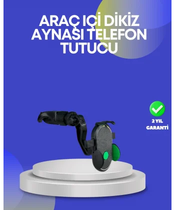 Dikiz Aynasına ve Koltuk Başlığına Uyumlu Telefon Tutucu