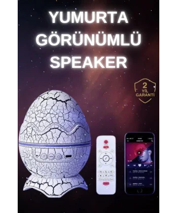 Dinozor Speaker Renk Değiştirme Projeksiyon Modu Bluetooth Hoparlör Gece Lambası