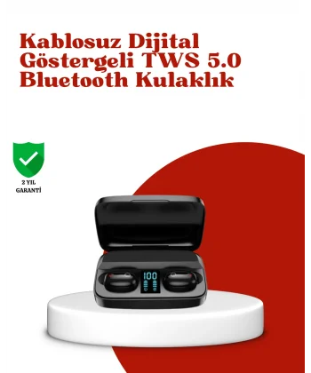 Dokunmatik Kontrollü ABS Malzemeli Bluetooth Kulaklık + Yüksek Kapasiteli Kutu