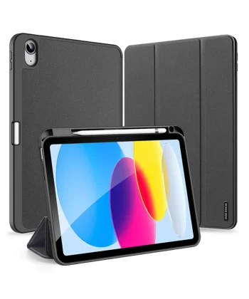 Dux Ducis iPad 10.9 2022 Kılıf Domo Series Kalem Bölmeli Mıknatıslı Standlı Kapaklı Kılıf-(5775)