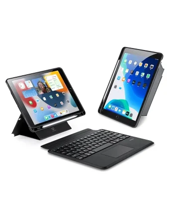 Dux Ducis iPad 7- 8-9 10.2  iPad Air3- iPad Pro 10.5(2017) DK Series Kablosuz Bluetooth Klavye-(5775)