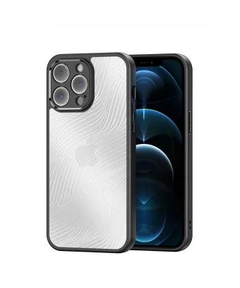 Dux Ducis iPhone 12 Pro Aimo Series Premium Buzlu Sert PC-TPU Kılıf-(5775)