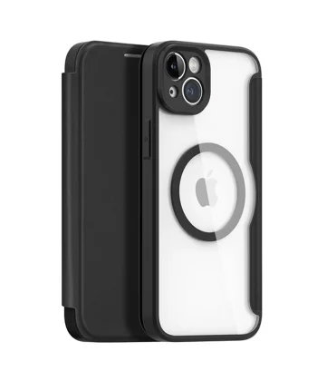Dux Ducis iPhone 14 Plus 6.7 Kılıf Skin X Pro Series MagSafe Kapaklı Kılıf Folio Case-(5775)