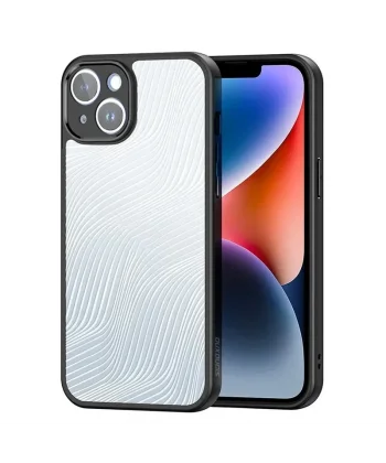 Dux Ducis iPhone 14 Plus Aimo Series Premium Buzlu Sert PC-TPU Kılıf-(5775)