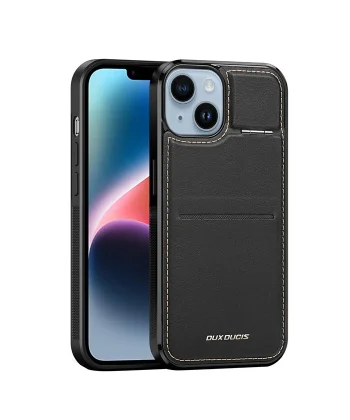 Dux Ducis iPhone 14 Plus Rafi Series MagSafe Premium Deri Kılıf-(5775)