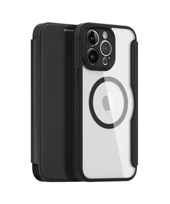 Dux Ducis iPhone 14 Pro 6.1 Kılıf Skin X Pro Series MagSafe Kapaklı Kılıf Folio Case-(5775)