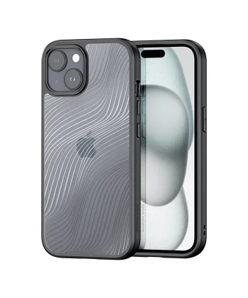 Dux Ducis iPhone 15 Plus Aimo Series Premium Buzlu Sert PC-TPU Kılıf-(5775)
