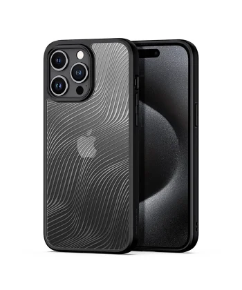 Dux Ducis iPhone 15 Pro Max Aimo Series Premium Buzlu Sert PC-TPU Kılıf-(5775)