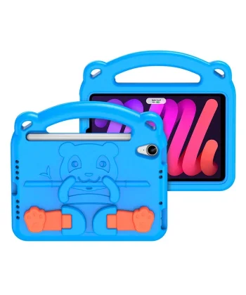 Dux Ducis Panda iPad Mini 6 (2021) ve Mini 7 (2024) Kılıf Çocuk Shockproof Standlı Taşınabilir-(5775)