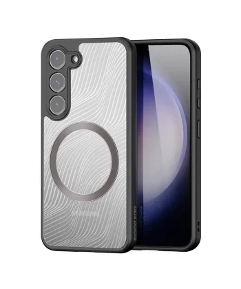 Dux Ducis Samsung S23 Plus Aimo Series MagSafe Premium Buzlu Sert PC-TPU Kılıf-(5775)