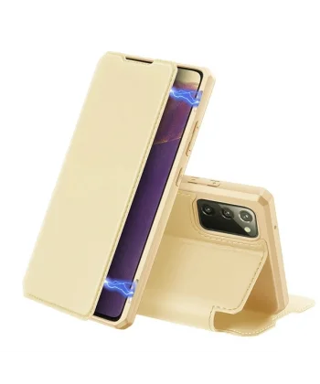 DUX DUCİS SM Galaxy Note 20 Kılıf Kapaklı Flip Cover Kılıf Skin Pro Series Kılıf-(5775)