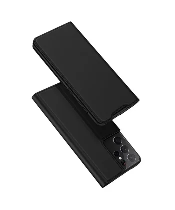 Dux Ducis SM Galaxy S21 Ultra Kılıf Flip Cover Kılıf SkinPro Series-(5775)