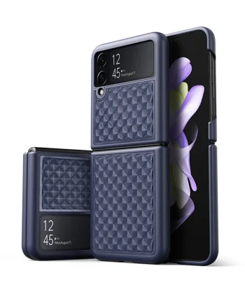 Dux Ducis Venice Series Samsung Galaxy Z Flip4 5G için Premium Deri Kılıf-(5775)