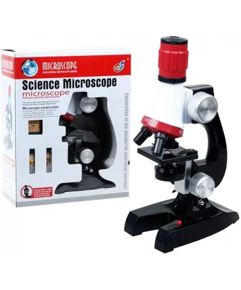 Eğitici Mikroskop Kiti Zoom Led Işıklı 100x 400x 1200x St1200x