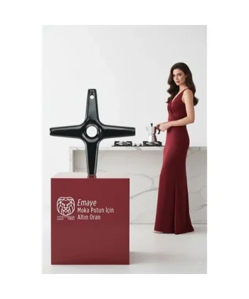 Emily Sterling Serisi Emaye Moka Pot ve Cezve Ocak Küçültücü - Kamp Yardımcısı