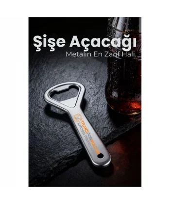 Ergonomik Metal Şişe Açacağı - Gazoz Kola Bira Kapağı Açıcı