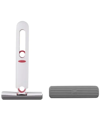 EZERE Çok Amaçlı Mini tezgah üstü Paspas Mini Mop + 2 Yedek Uç-(5775)