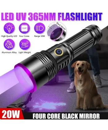 F-365 Uv 20w Şarjlı 26650 Pilli Profesyonel El Feneri