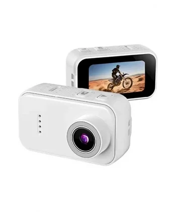 F2 2k 1080p Parmak Kamera 130° Geniş Açı Ips Ekranlı 25g Mini Taşınabilir Cep Kamerası Beyaz