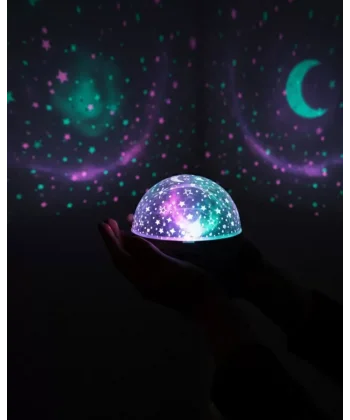 Fişli Yıldız Projektör Lamba Hoparlörlü Gece Işığı