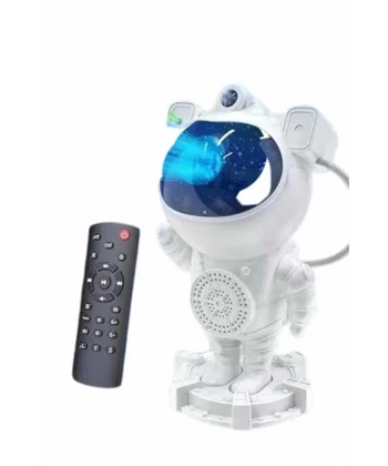 Gece Lambası Astronot Bluetooth Hoparlörlü Galaksi Işık Projektörü