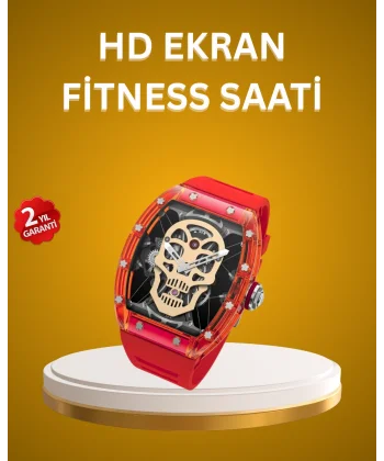 Geniş Ekranlı Akıllı Saat Şık ve Modern Tasarım