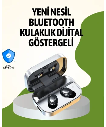 Gerçek Kablosuz Kulaklık – Bluetooth 5.0 Şarj Kutulu Parmak İzi Kontrollü