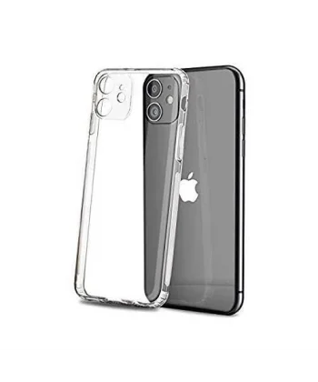 GOR İPhone 12 Pro 6.1 inch Kılıf Kamera Korumalı Şeffaf Silikon Kılıf-(5775)