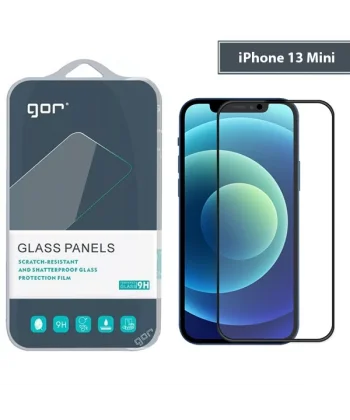 GOR iPhone 13 Mini 5.4 9D Hardening Tempered Full Cam Ekran Koruyucu-(5775)