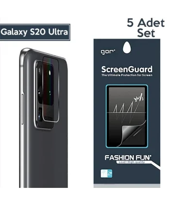 GOR Samsung Galaxy S20 Ultra  Kamera Lens Koruyucu 5 Adet-(5775)