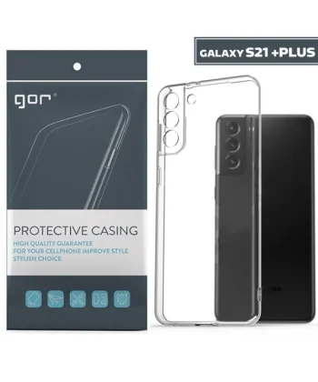 GOR Samsung Galaxy S21+ Plus Kılıf Kamera Korumalı Şeffaf Silikon Kılıf-(5775)