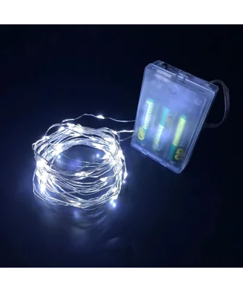 Greyder Gd957 Şerit Pilli Aydınlatma 3 Metre 30 Adet Beyaz Peri Led