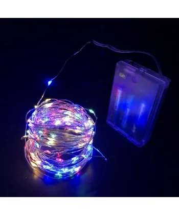 Greyder Gd968 Şerit Pilli Aydınlatma 10 Metre 100 Adet Rgb Peri Led