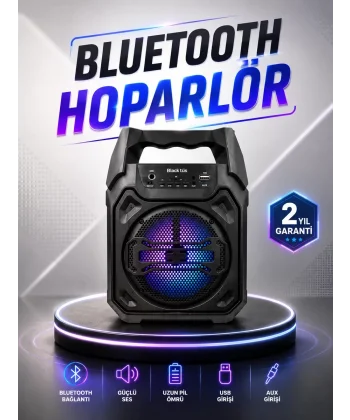 Güçlü ve Şarj Edilebilir Bluetooth Hoparlör 6.5 İnç