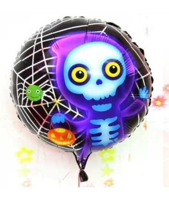 Halloween İskelet Hayalet Folyo Balon 18 İnç