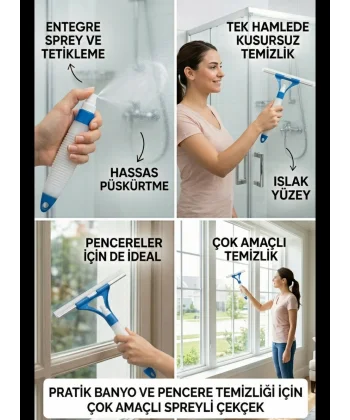 HBNET Pratik Sprey Mekanizmalı Cam Sileceği