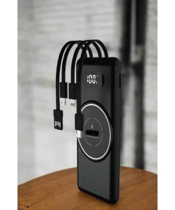 Hızlı Şarj Dijital Göstergeli Powerbankli Çoklu Şarj Özelliği