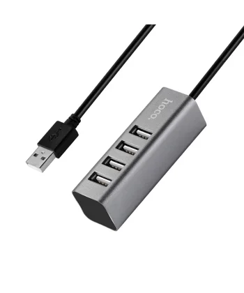 HOCO HB1 80cm Kablolu 4 Portlu USB Çoğaltıcı HUB Adaptör-(5775)