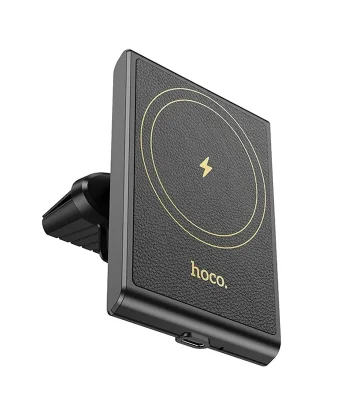 Hoco HW19 Klima Havalandırma Bölmesi Wireless Kablosuz Hızlı Şarj Araç Telefon Tutucu-(5775)