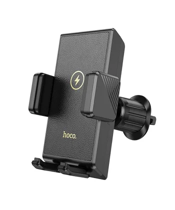 Hoco HW21 Klima Havalandırma Bölmesi Wireless Kablosuz Şarj Araç Telefon Tutucu-(5775)