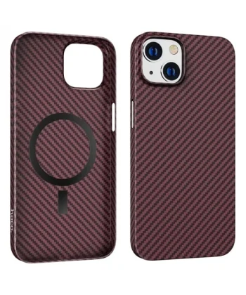 Hoco iPhone 14 6.1 Kılıf Manyetik Magsafeli Darbe Emici Telefon Kılıfı-(5775)